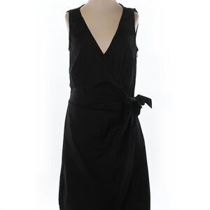 Ann Taylor Wrap Dress Sleeveless Black